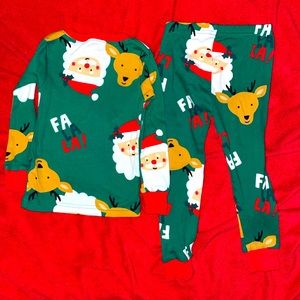 Carters 2T baby Christmas pj’s
